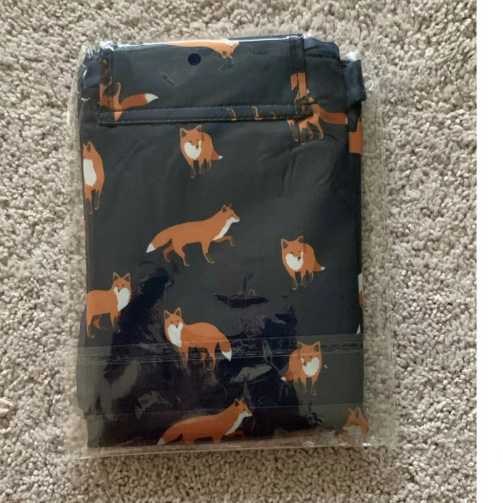 Cosmetic/ toy catch all bag- Navy blue fox - Picture 2 of 8
